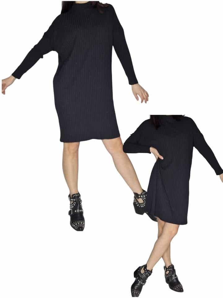 Sweterek sweter  sukienka tunika oversize monki💎 w kolorze czarnym. Rozmiar 46/48 XXXL/ 4XL