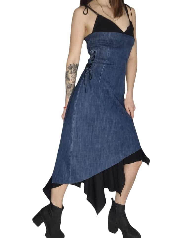 Sexy Sukienka  jeansowa  Rozmiar L 40