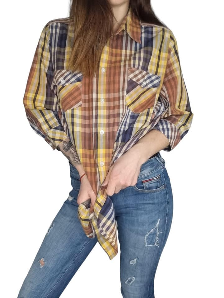Koszula w krateczkę ulla popken  Rozmiar 42/44 XL/XXL