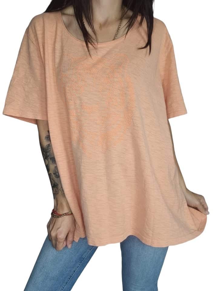 Pomarańczowa bluzka Ulla Popken   Rozmiar 54/56  7XL/8XL