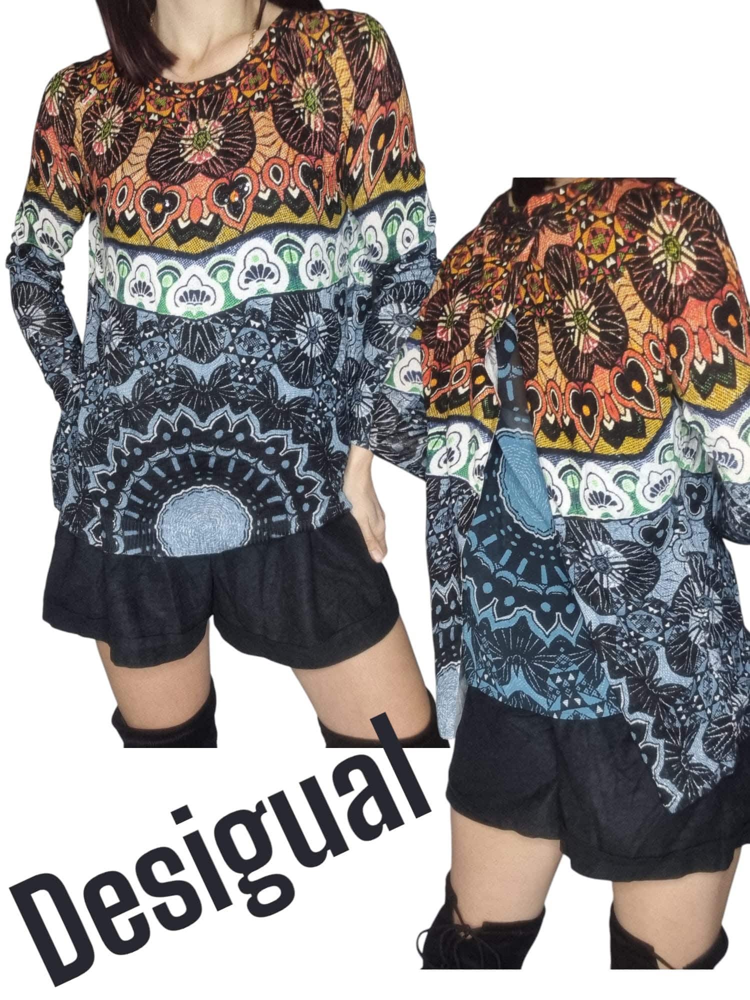 Unikatowy sweterek Desigual rozmiar M 38