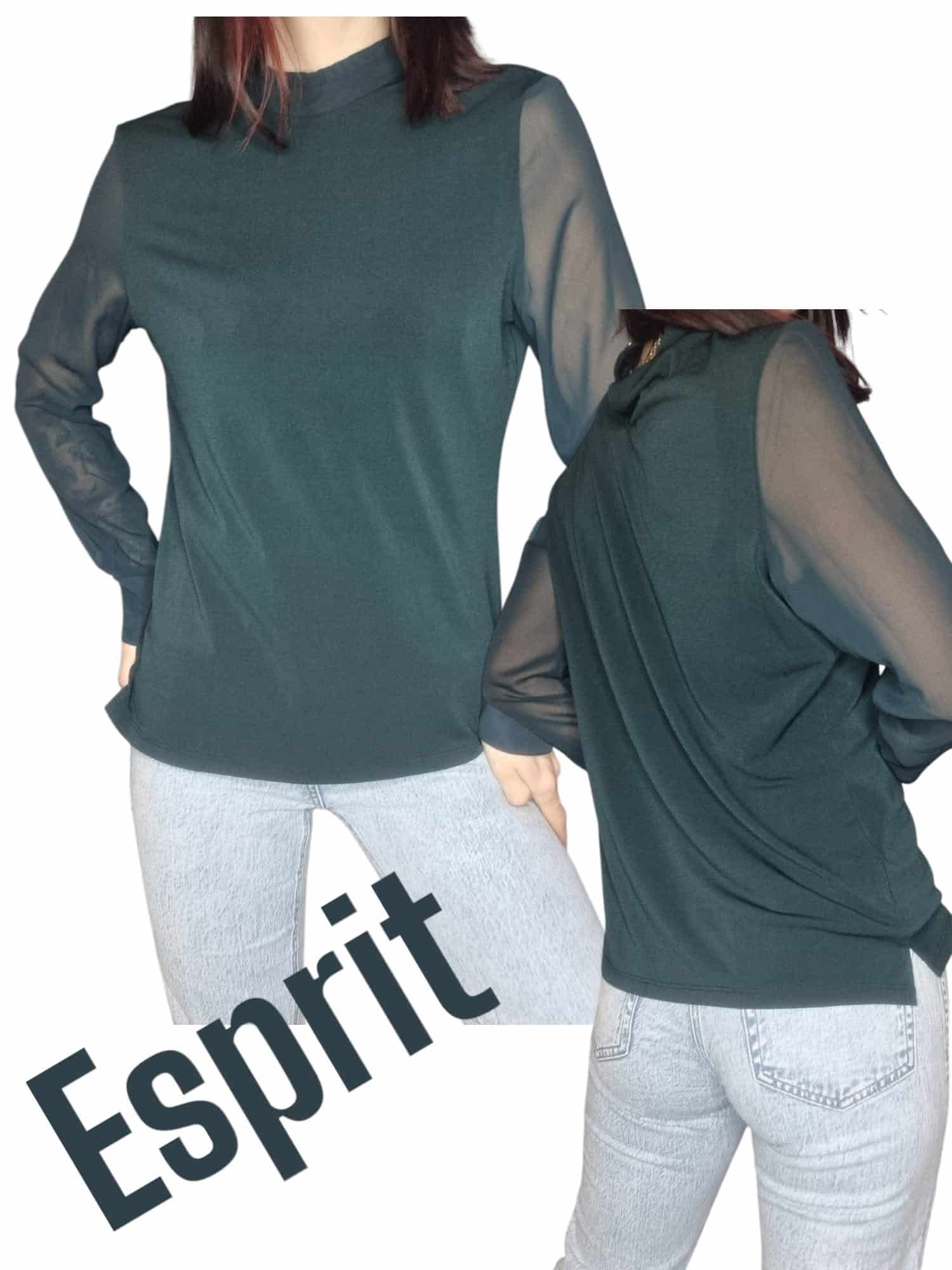 Ciemnozielona bluzka Esprit rozmiar L 40