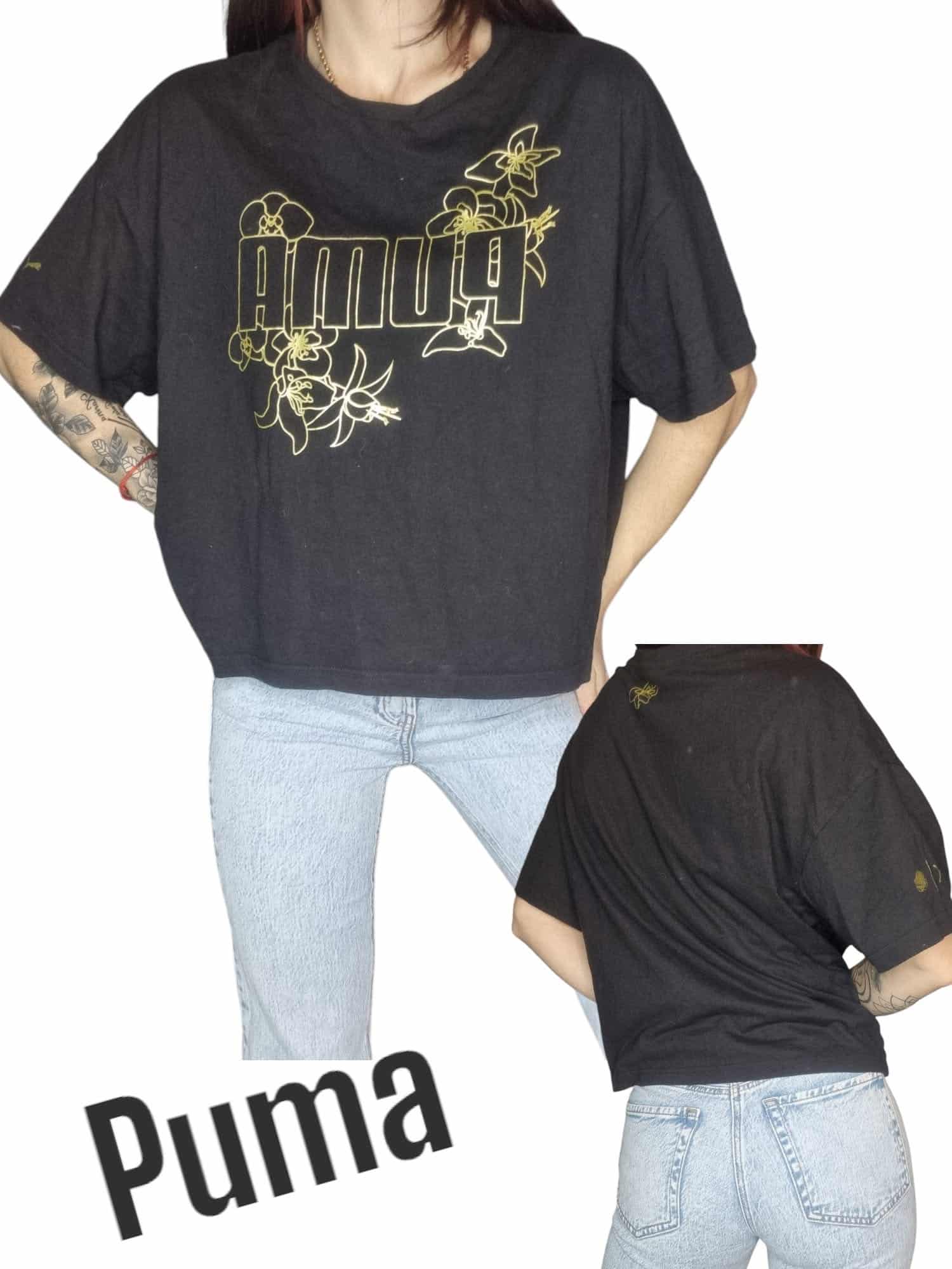 Czarny t-shirt puma rozmiar 42/44