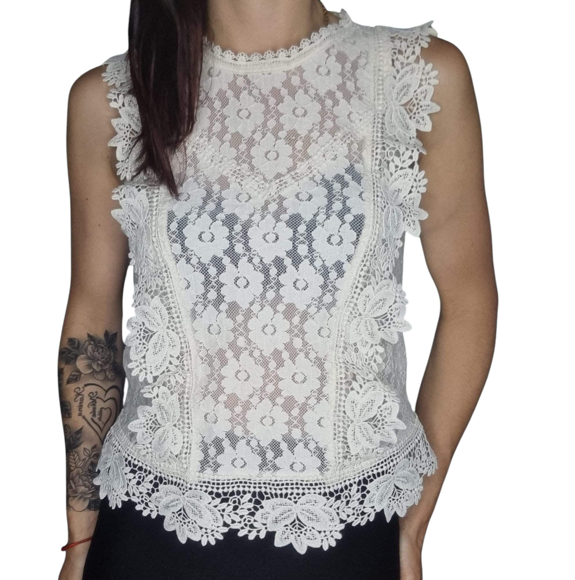 Kremowy top stradivarius rozmiar s 36