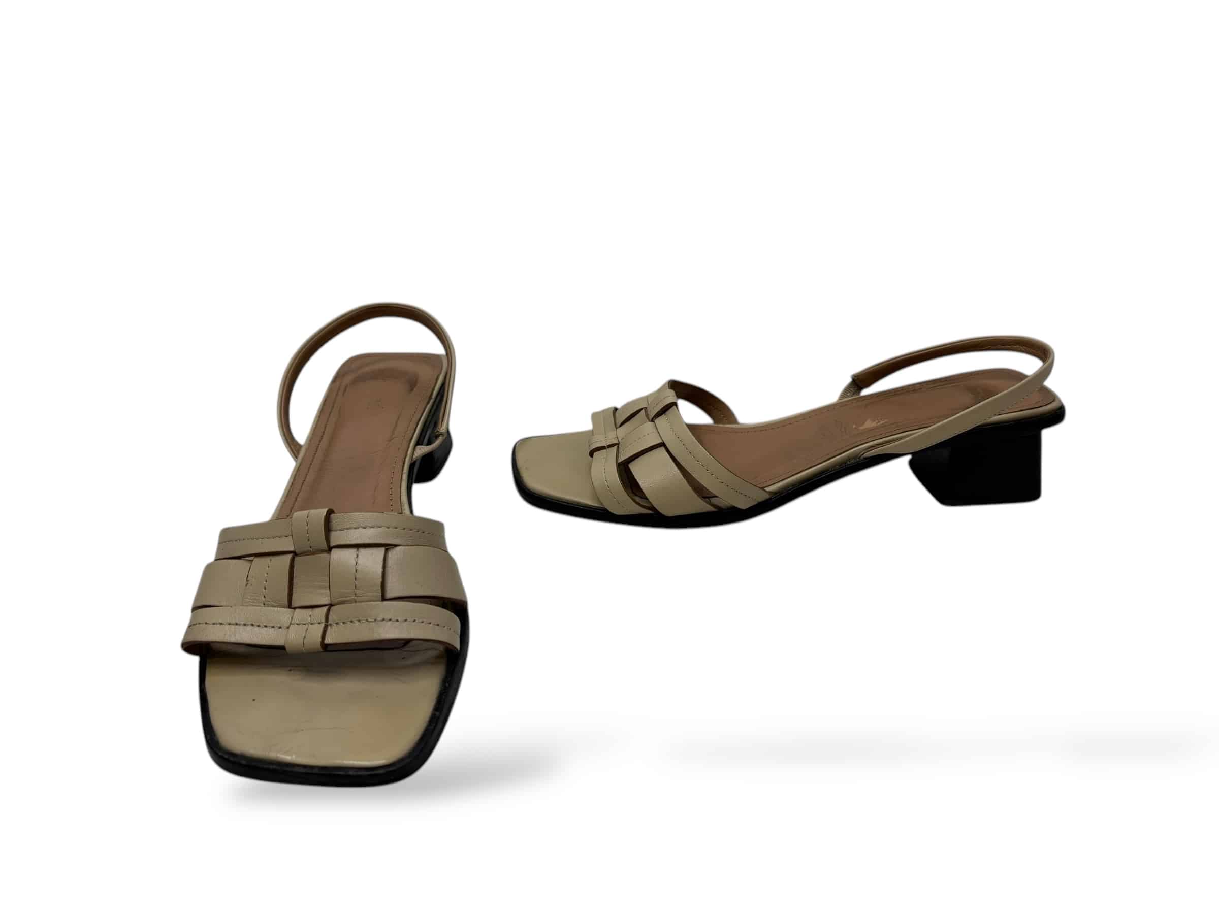 Sandaly skorzane bezowe Flattered  Rozmiar 38