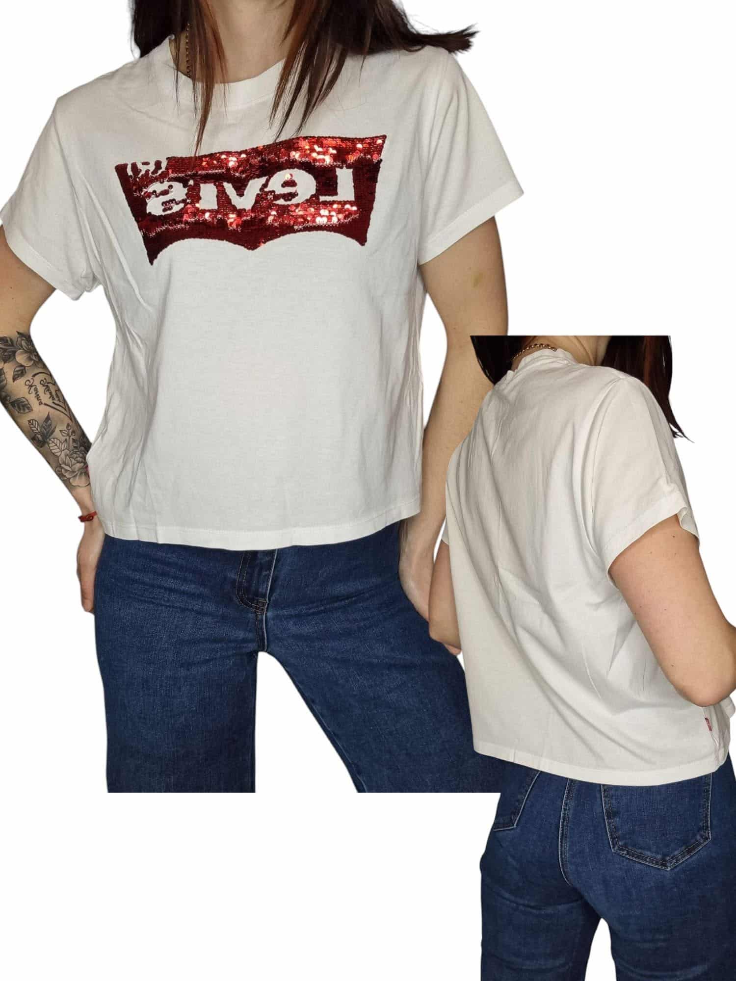 Biały t-shirt levi’s rozmiar L 40