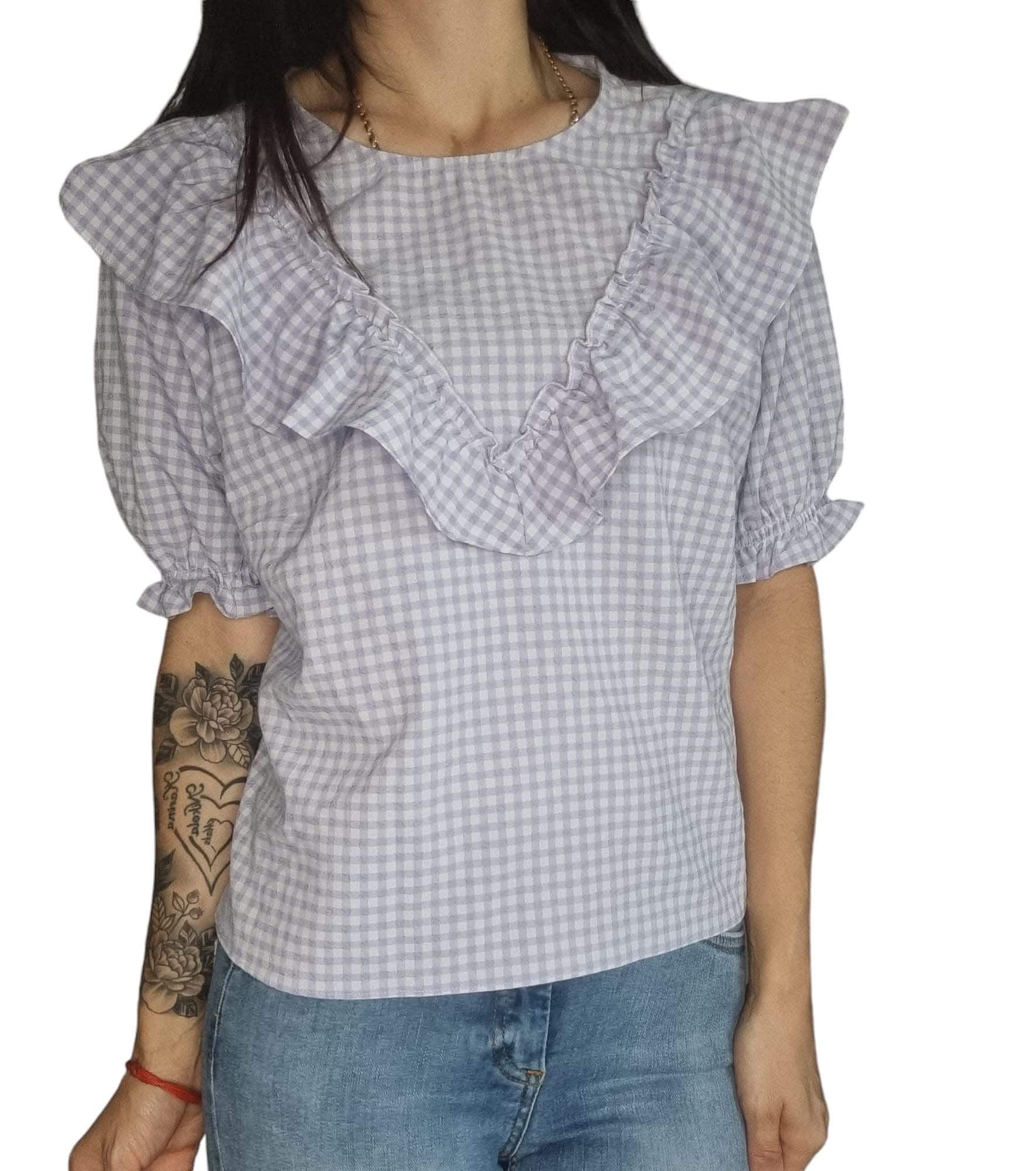 Bluzka w kratkę H&amp;M rozmiar M/L 38/40