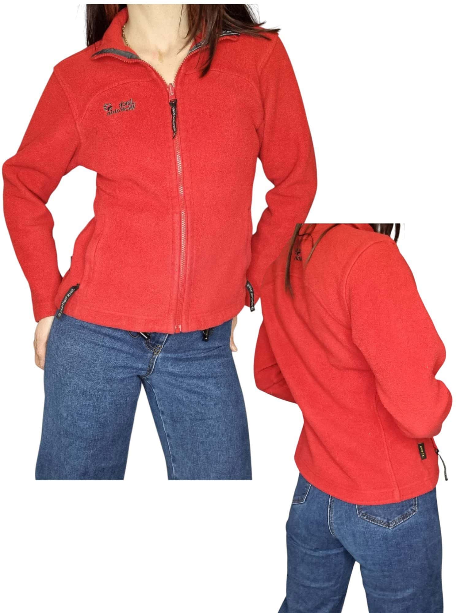 Czerwony polar jack wolfskin rozmiar xs 34
