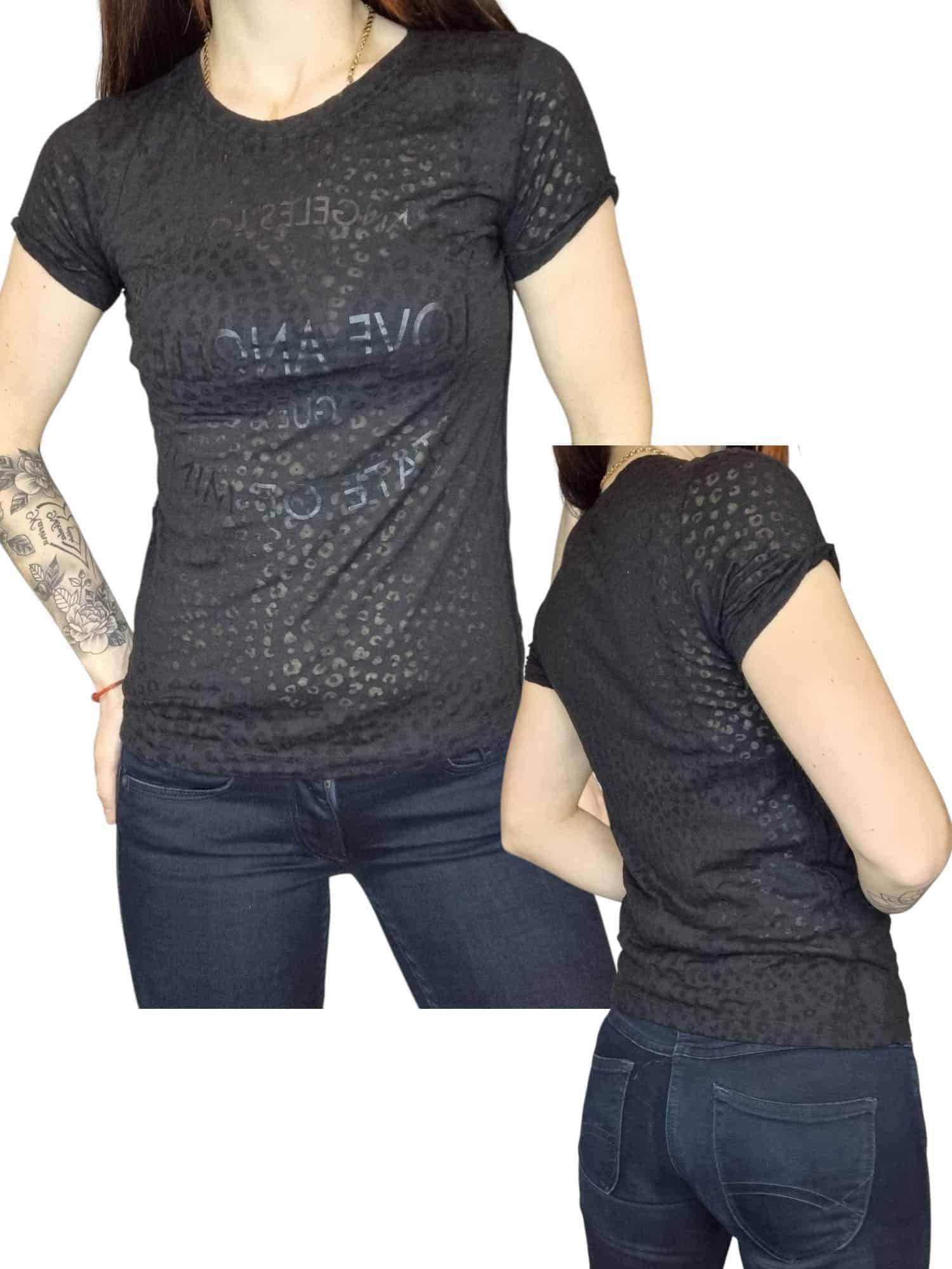 Czarny t-Shirt guess rozmiar xs 34