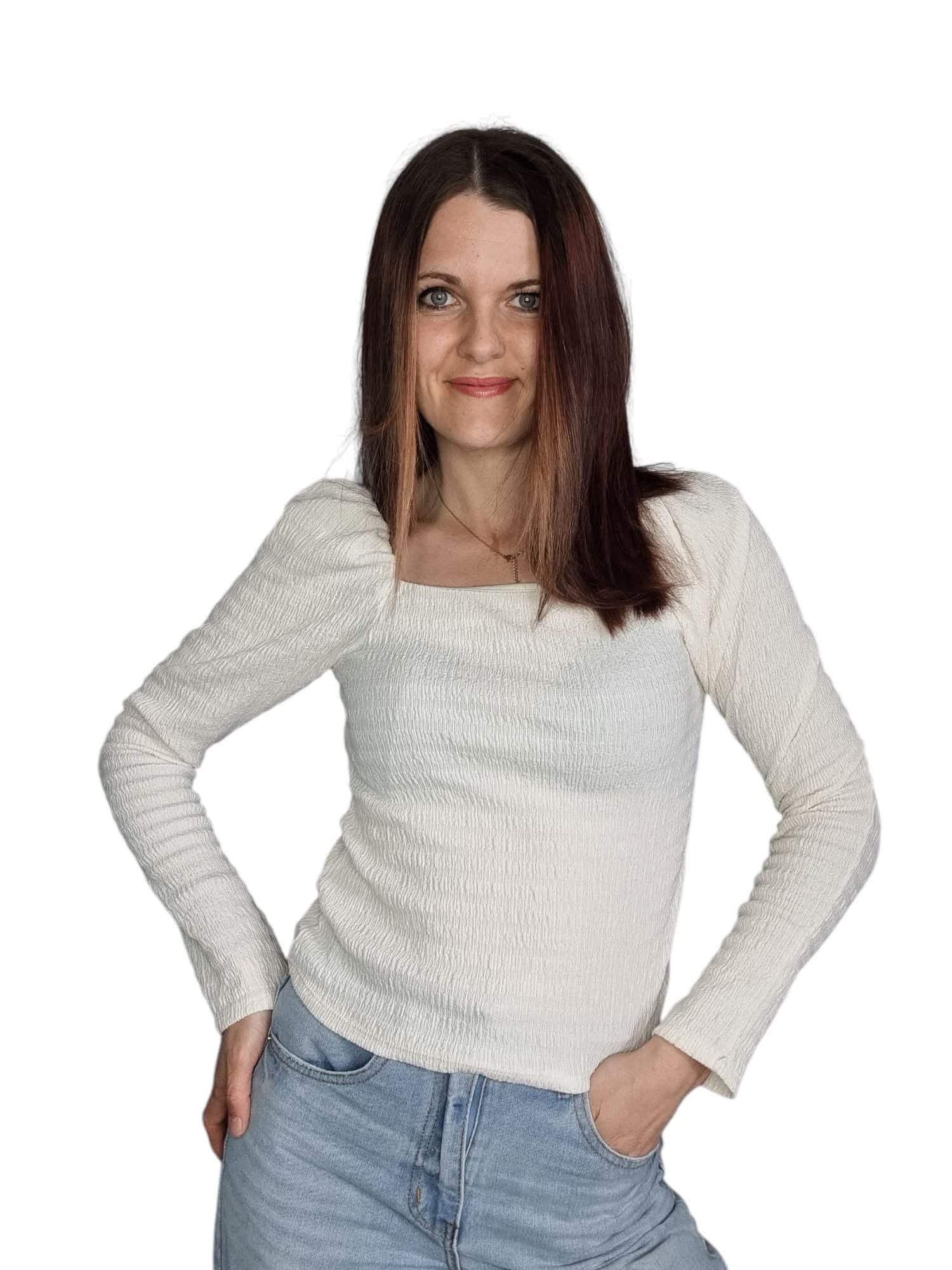 Romantyczna bluzka H&amp;M h and M rozmiar xs 34