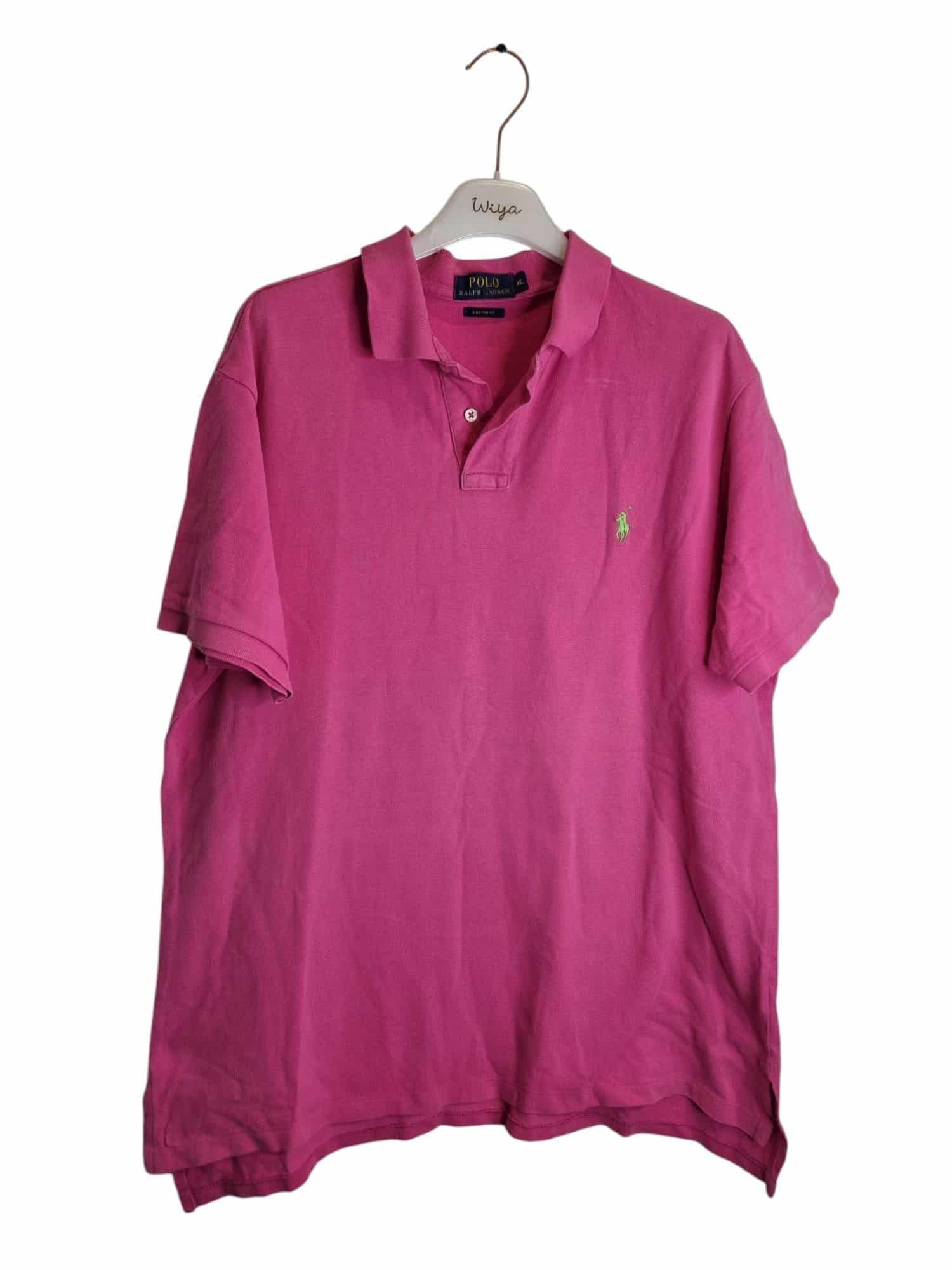 Meski rozowy t-shirt koszulka polo ralph lauren rozmiar XL