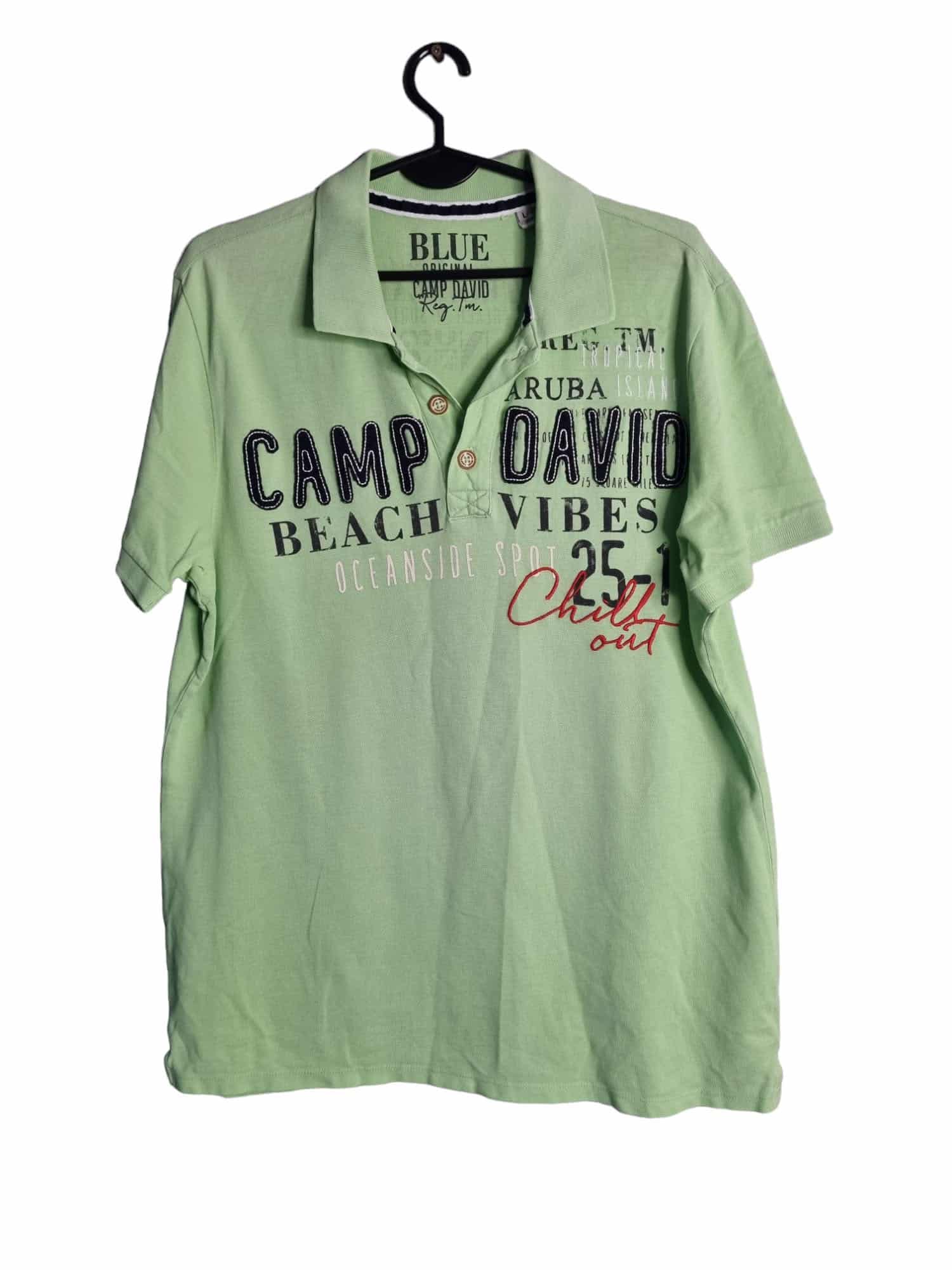 Męska koszulka Camp David polo  t-shirt Rozmiar L