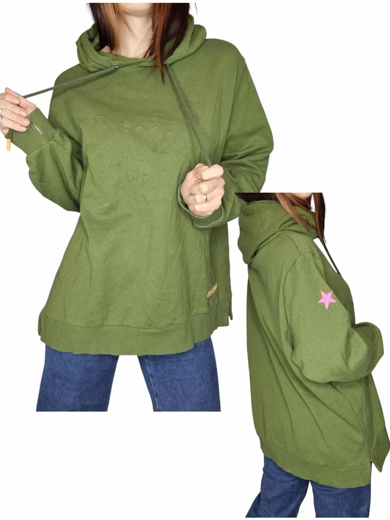 Zielona bluza zwillingsherz rozmiar L/XL pasuje do 46