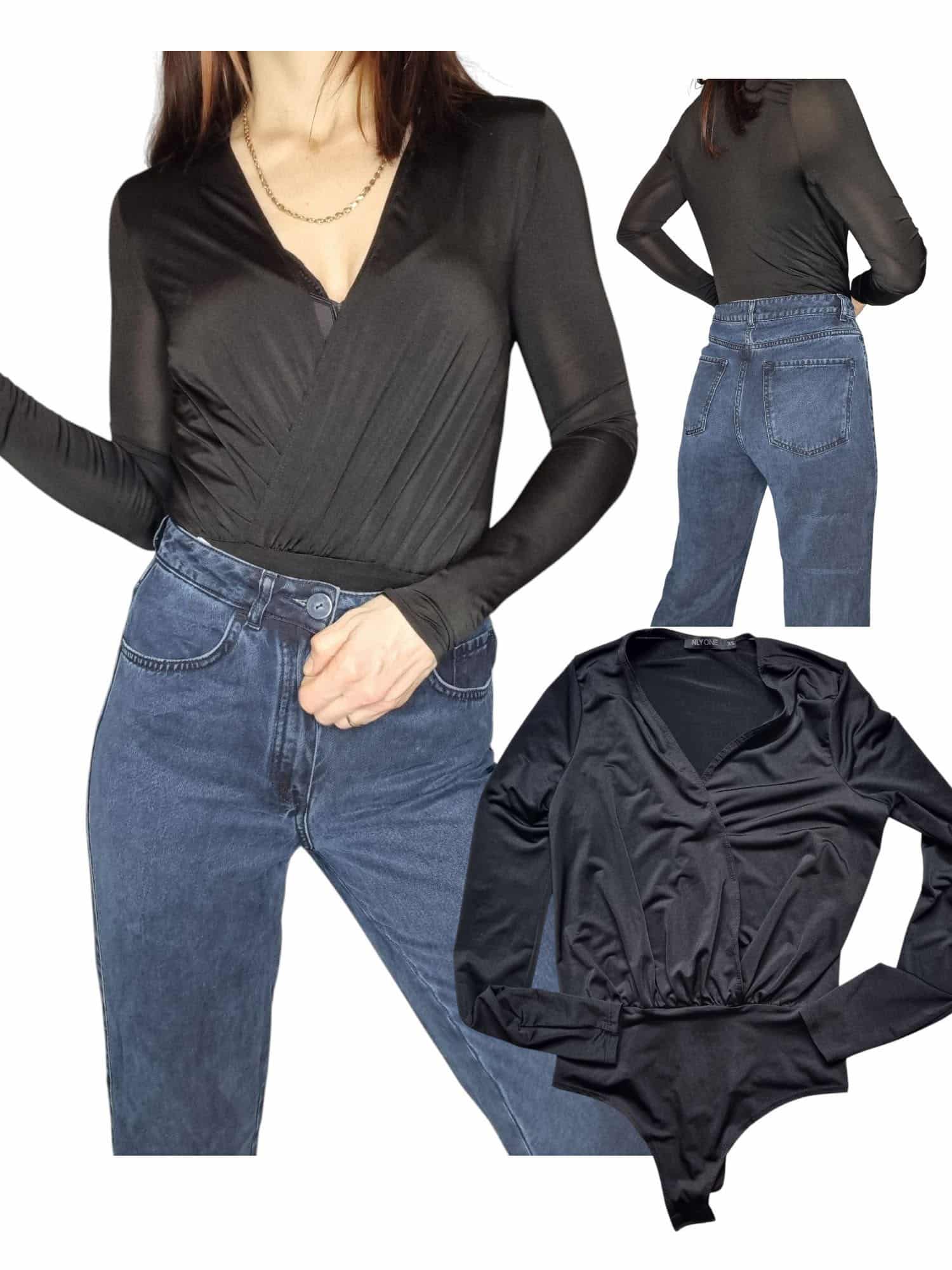 Czarne body nlyone rozmiar xs 34