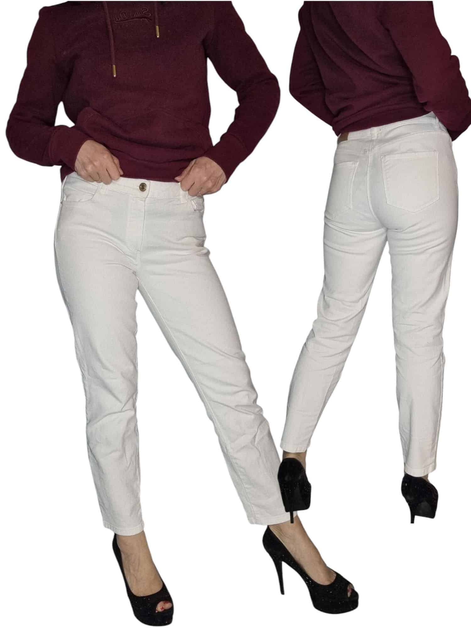 Białe spodnie Massimo Dutti rozmiar S/M 36/38