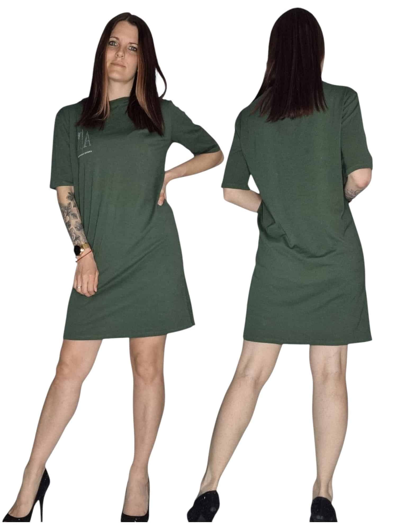 Zielona sukienka armani exchange rozmiar uniwersalny od s 36 do L 40