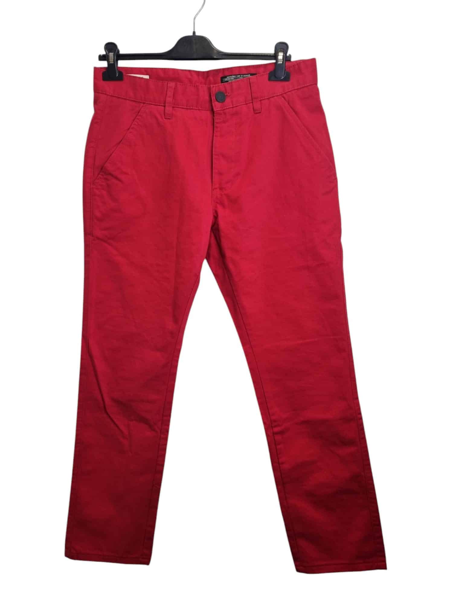 Meskie spodnie czerwone jack Jones rozmiar M 32