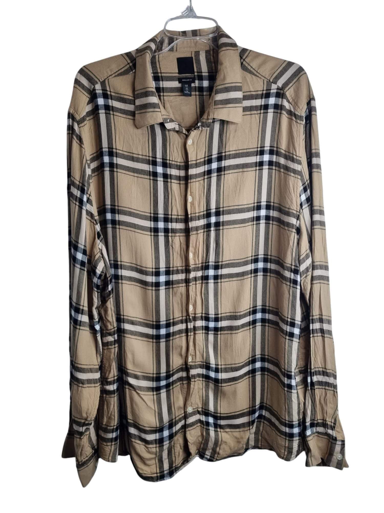 Koszula męska w kratę H&amp;M h and m rozmiar xxl