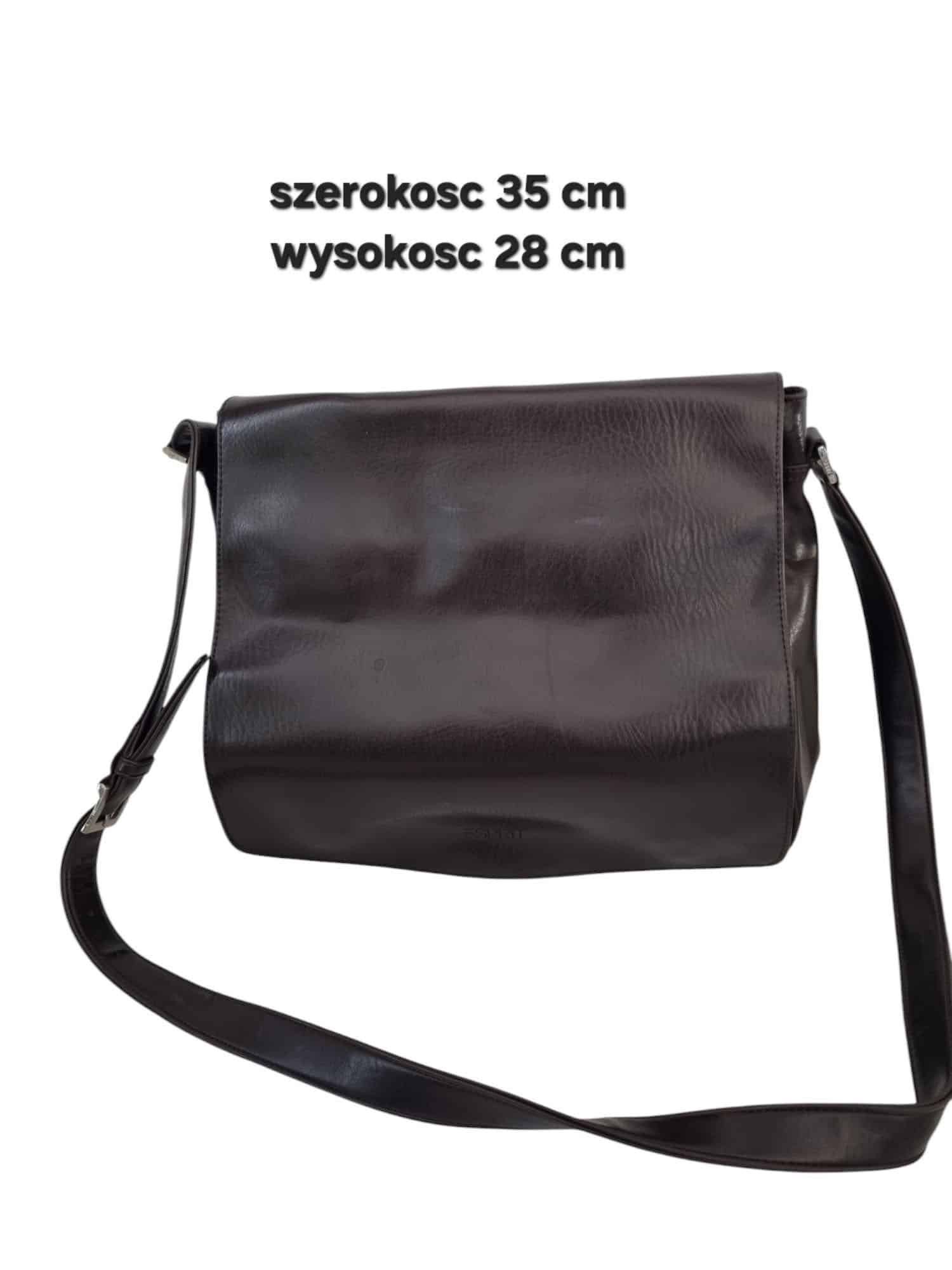 Skórzana torebka Esprit brązowa