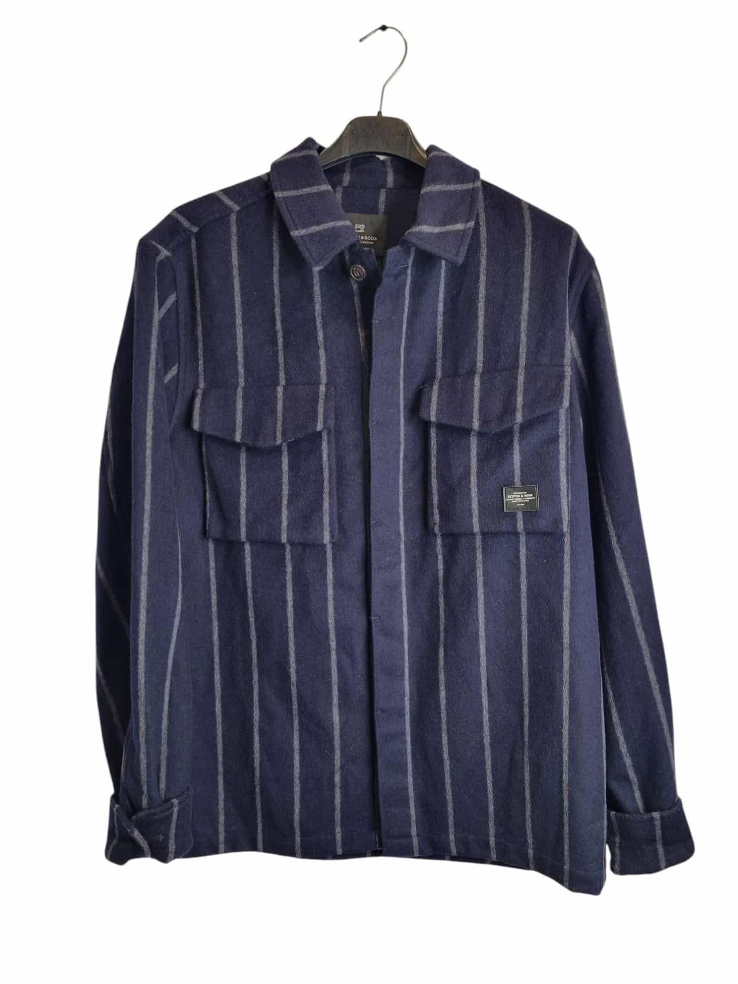 Ciepla granatowa męska koszula scotch&amp;soda scotch and soda rozmiar M