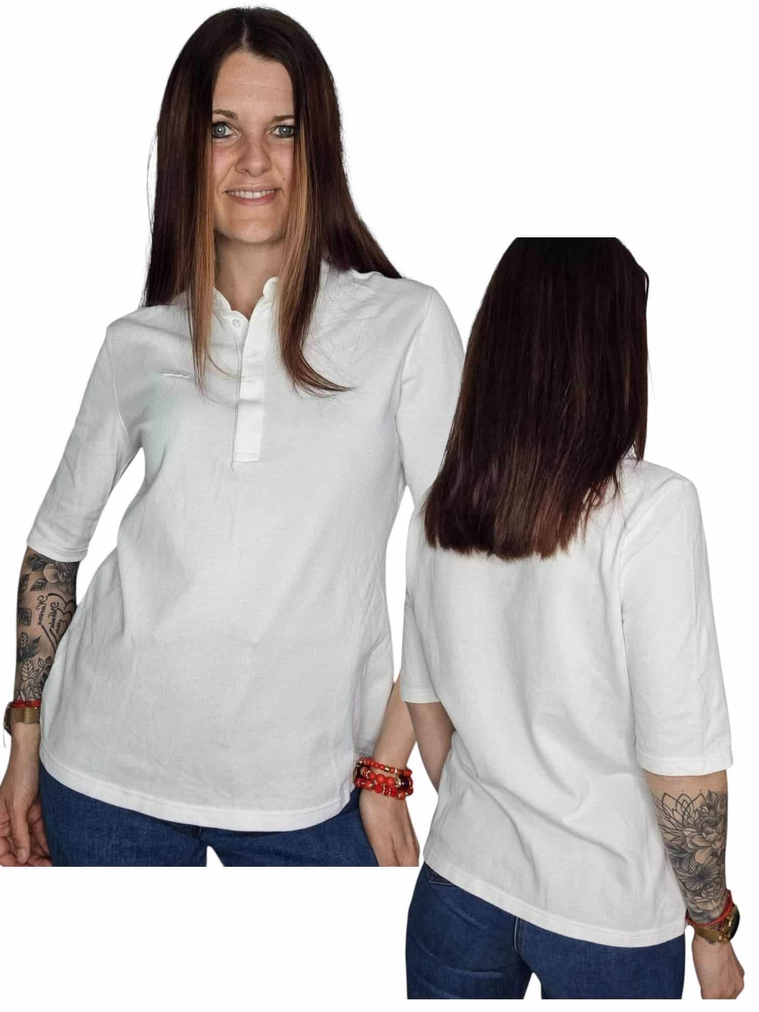 Biała koszulka polo Lacoste  Rozmiar 42/44