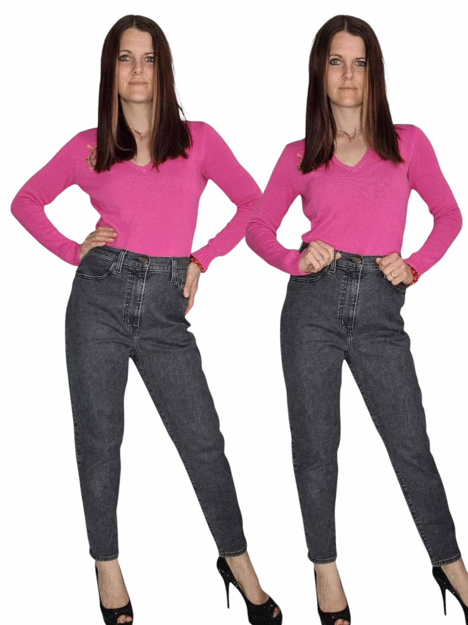 Spodnie elastyczne ciemne Levi&#039;s  Wysoki stan  Rozmiar M/L 29