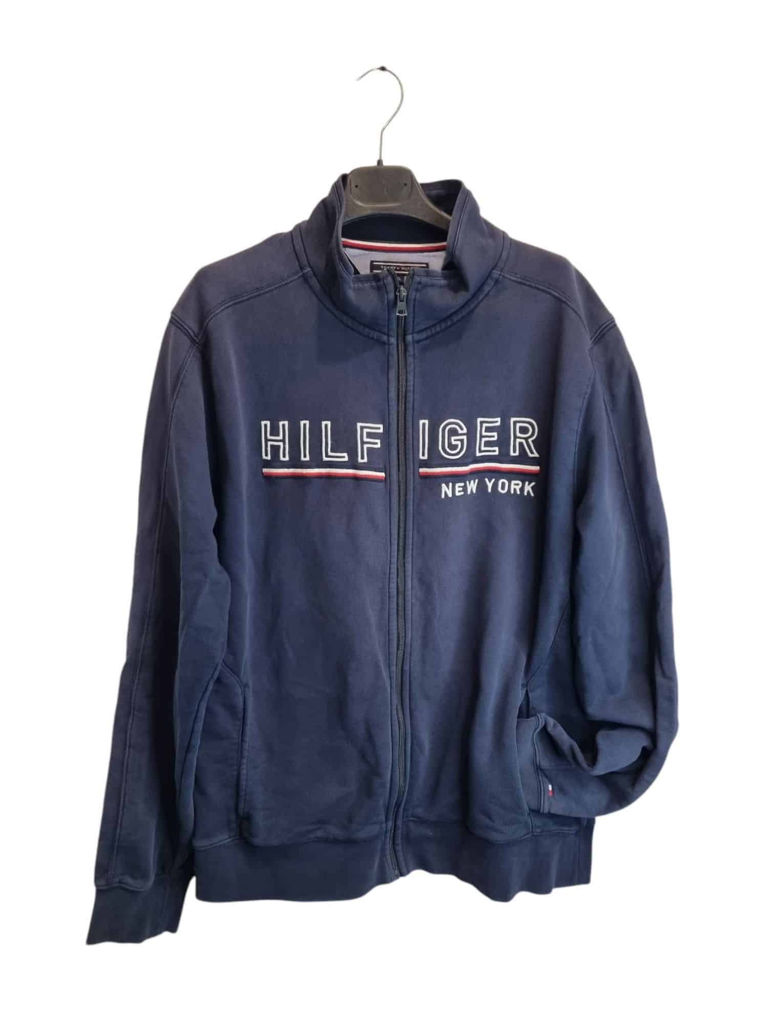 Męska rozpinana bluza Tommy Hilfiger 💎 Granatowa  Rozmiar XL
