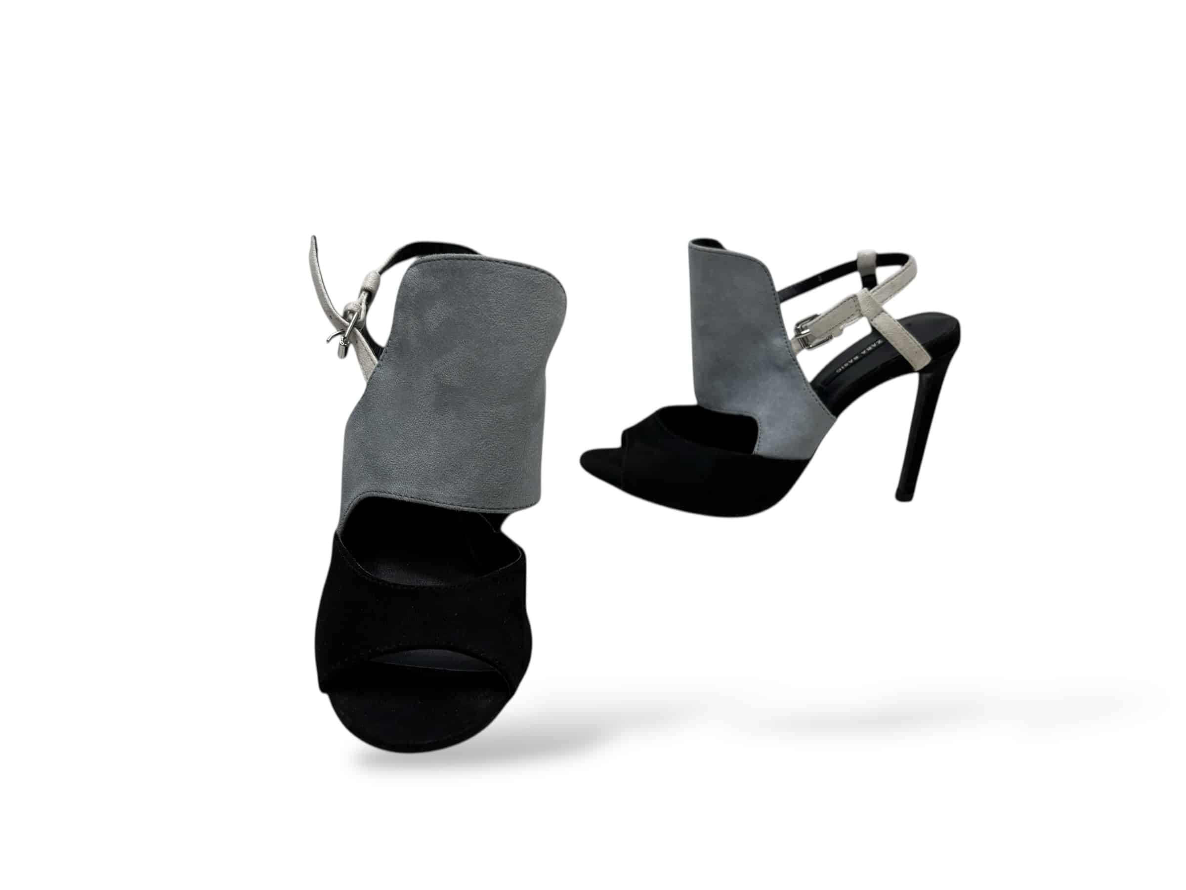 Sandaly zamszowe Zara Basic Rozmiar 36