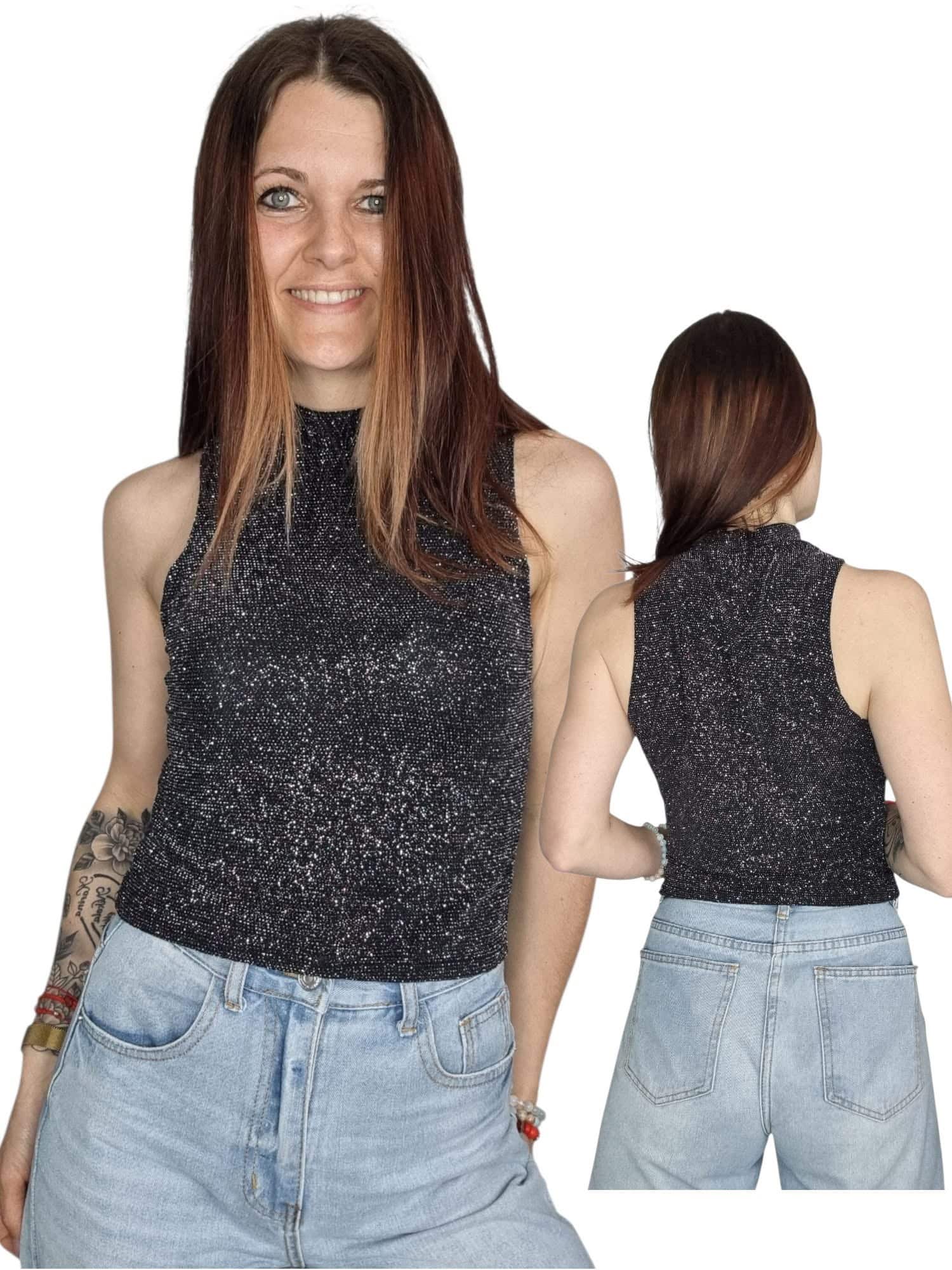Brokatowa bluzka urban outfitters  Rozmiar L 40