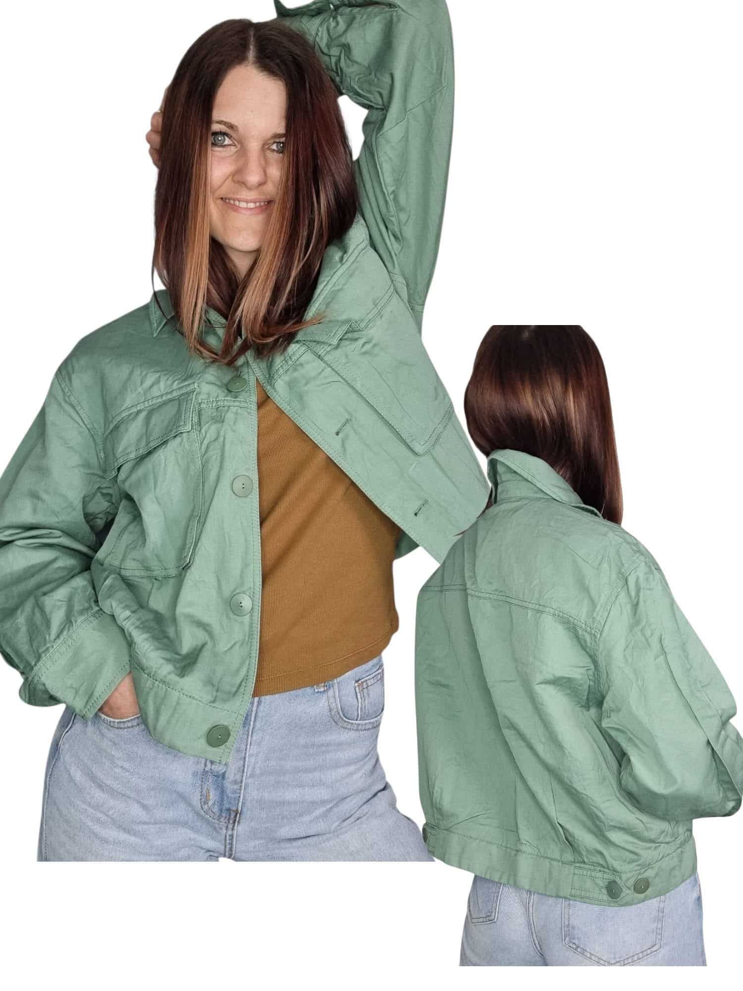 Cienka kurteczka oliwkowa oversize Massimo Dutti  Rozmiar uniwersalny od L 40 do xxl 44