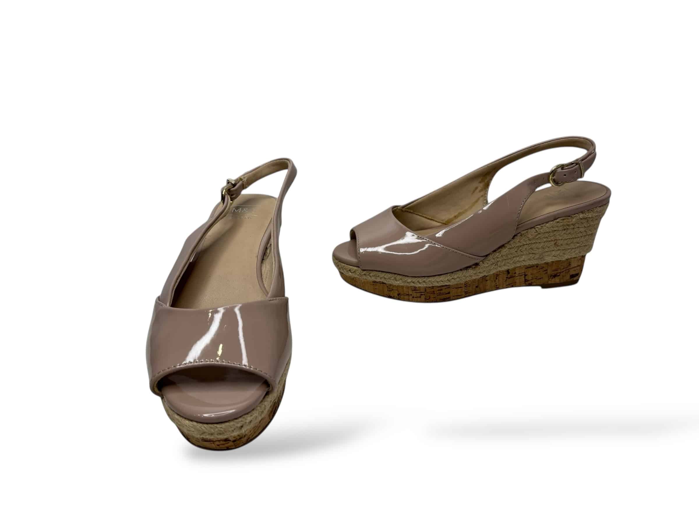 Sandaly lakierowane Marks &amp; Spencer  Rozmiar 37,5