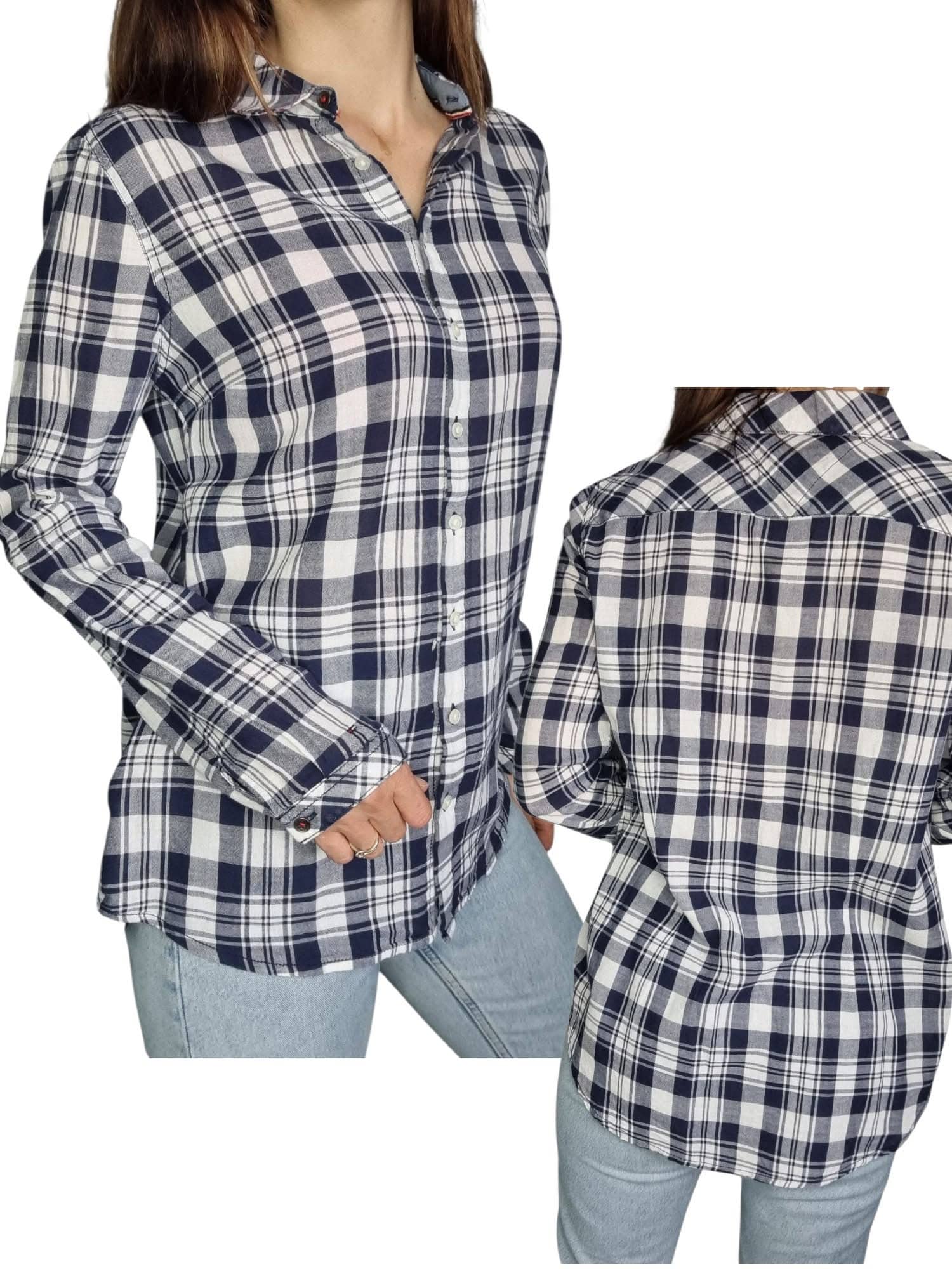 Koszula w kratkę Hilfiger denim  Rozmiar M 38