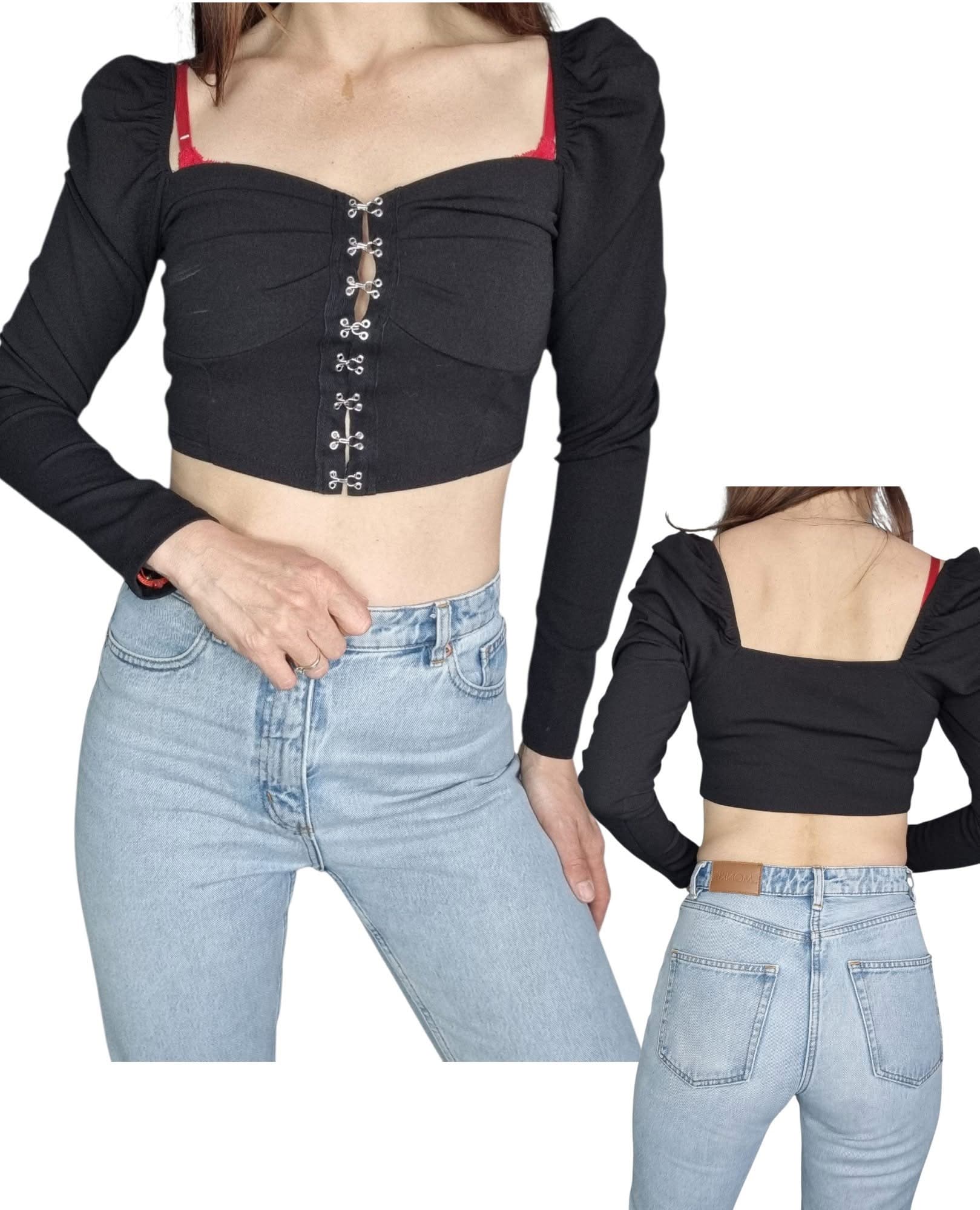 Śliczna czarna bluzka new look Rozmiar M 38