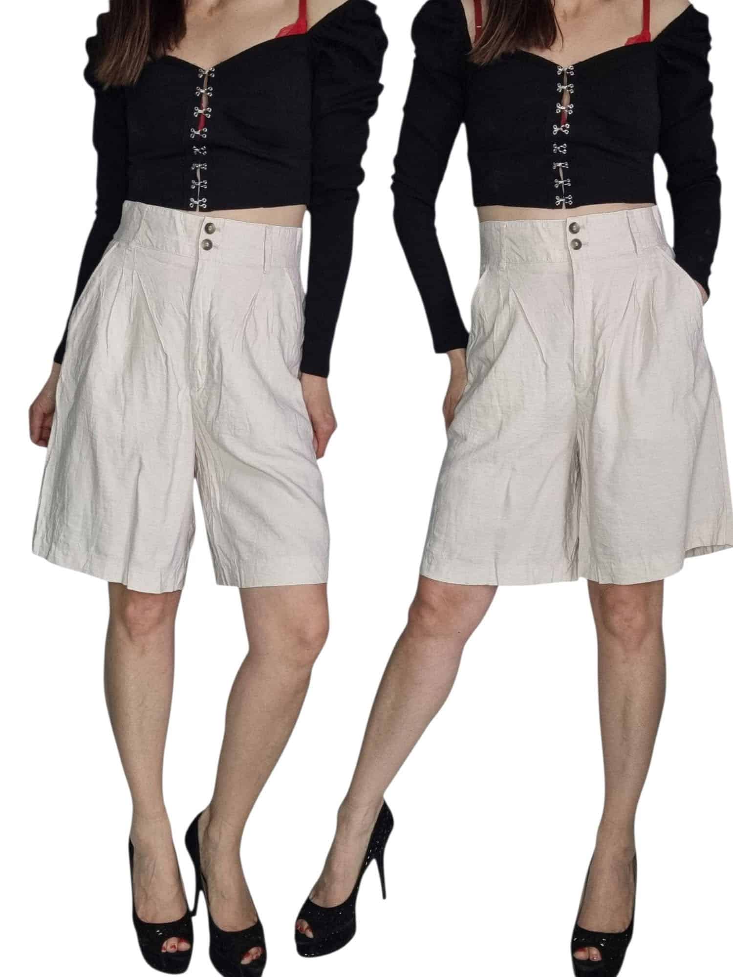 Piękne spodenki szorty H&amp;M z wysokim stanem  Rozmiar XL 42