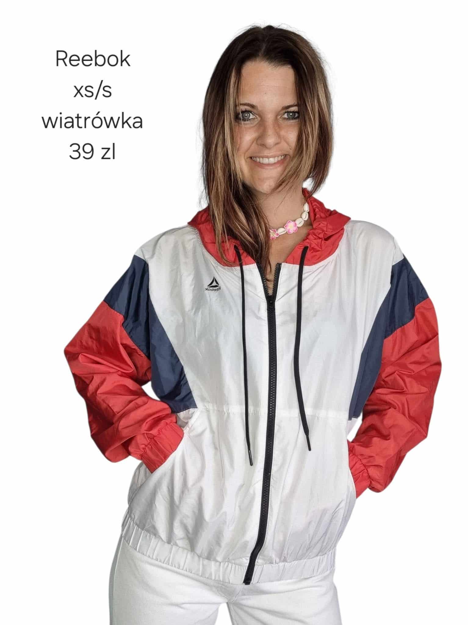 Kurtka wiatrówka Reebok rozmiar xs/s 34/36