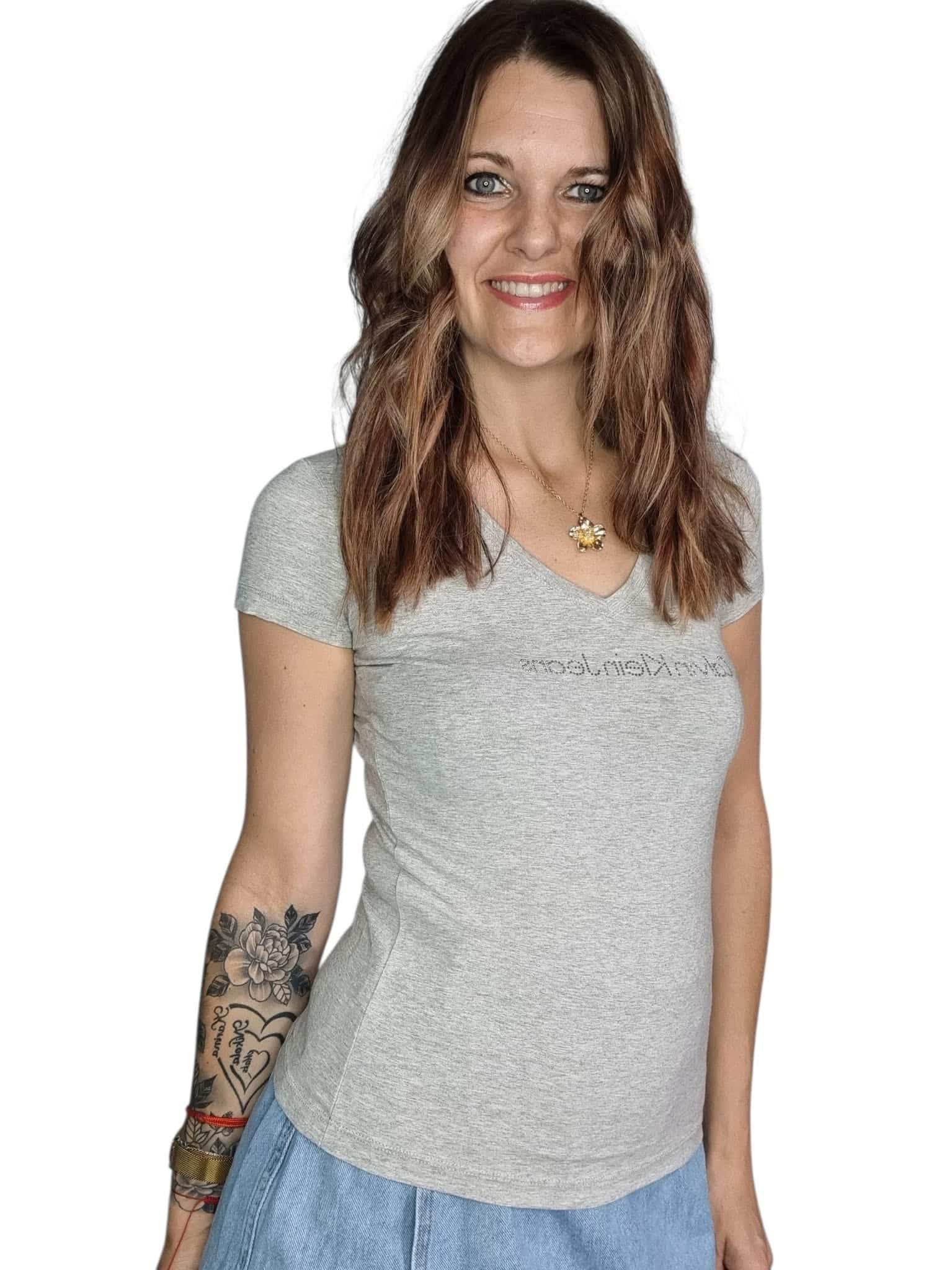 Szary t-shirt Calvin Klein rozmiar xs 34