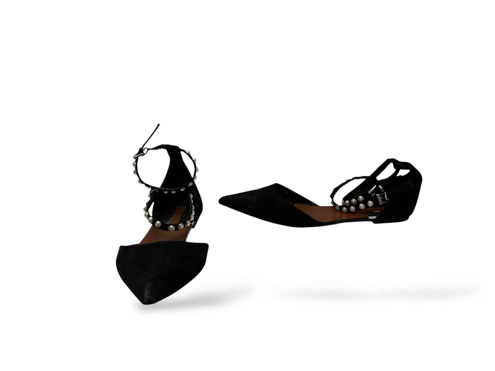 Baleriny zamszowe Zara Basic Collection  Rozmiar 36