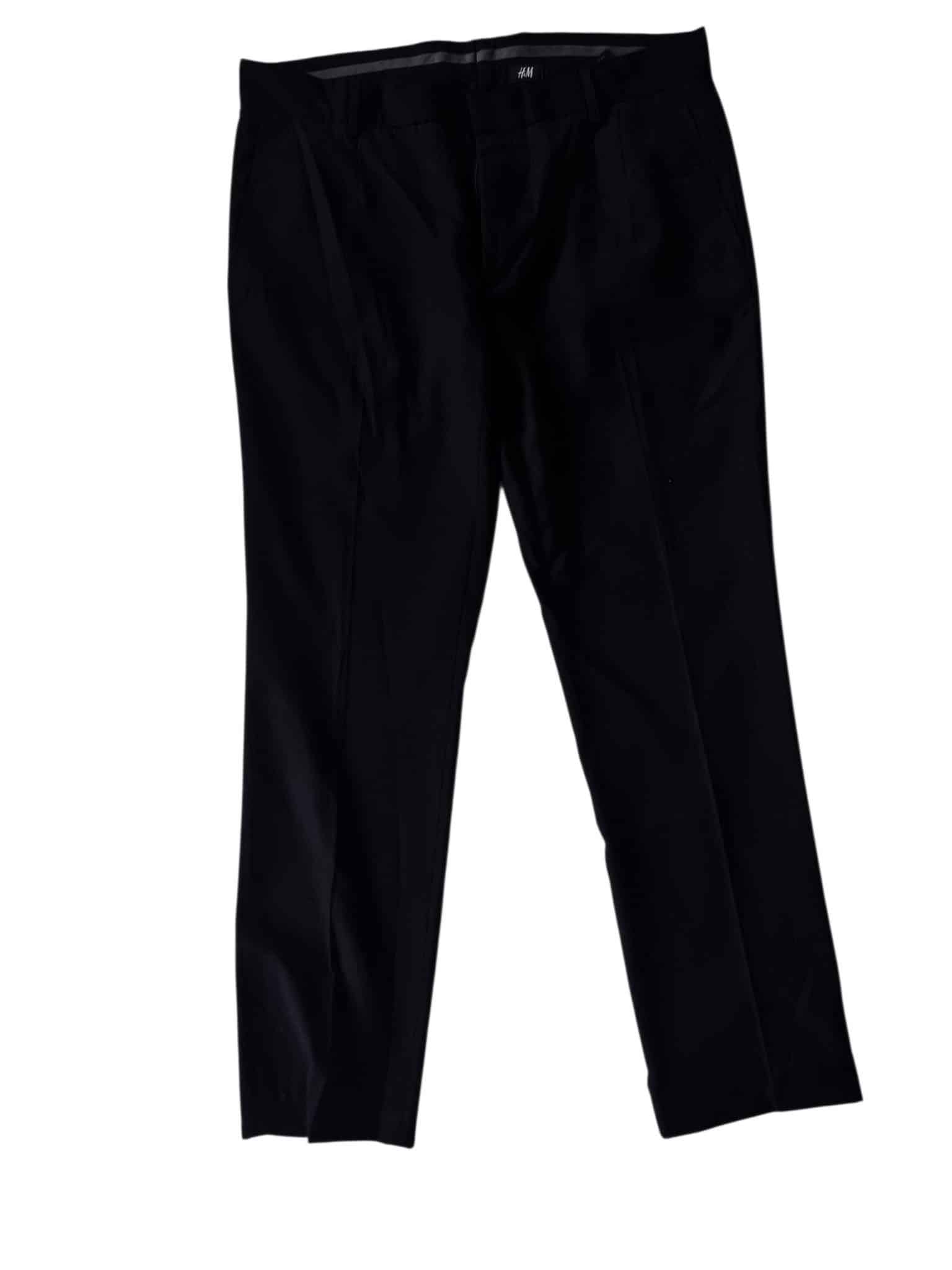 Meskie czarne eleganckie spodnie H&amp;M h and m rozmiar XL 54