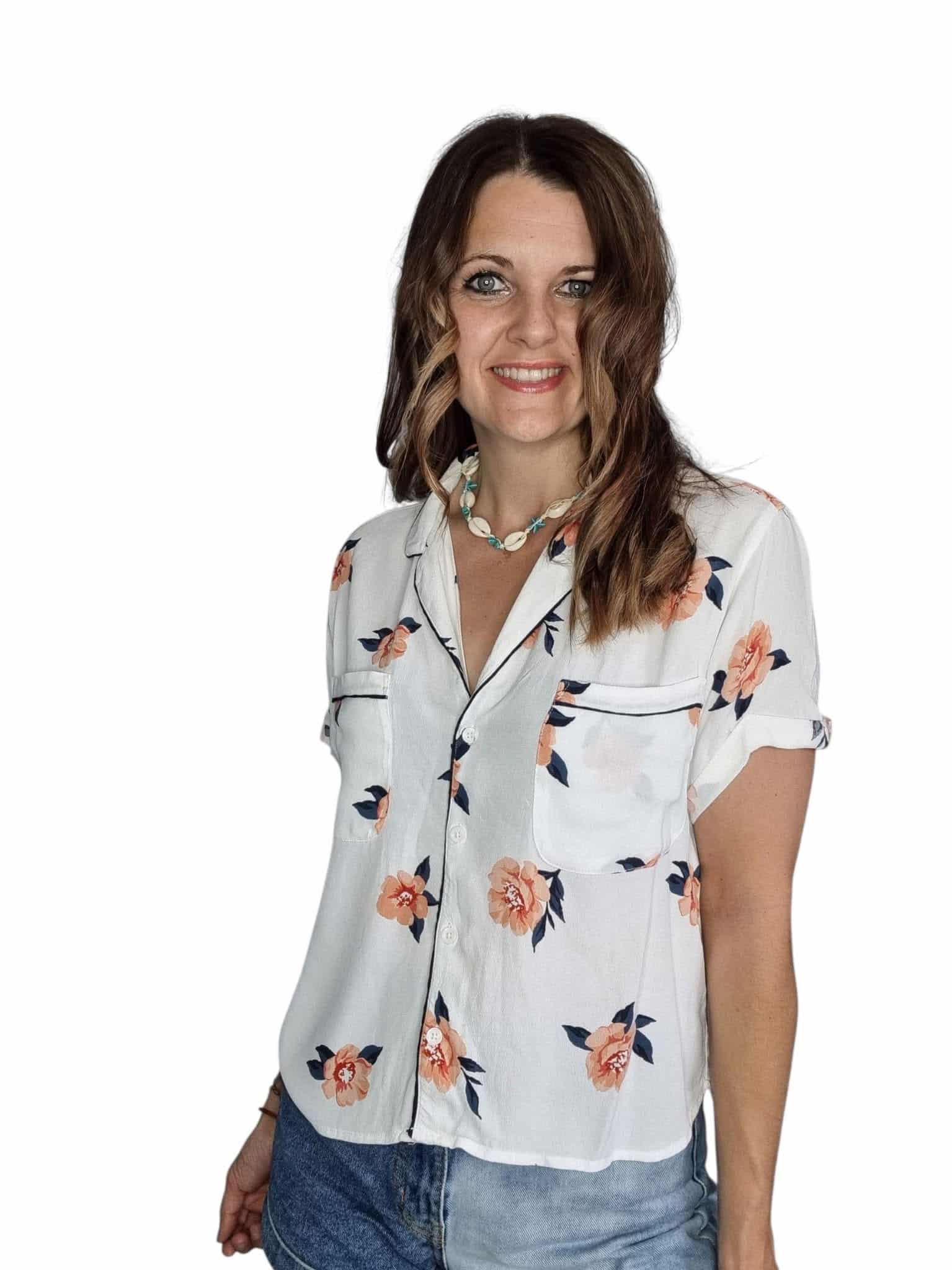 Romantyczna bluzka Ala koszula abercrombie rozmiar od M do XL