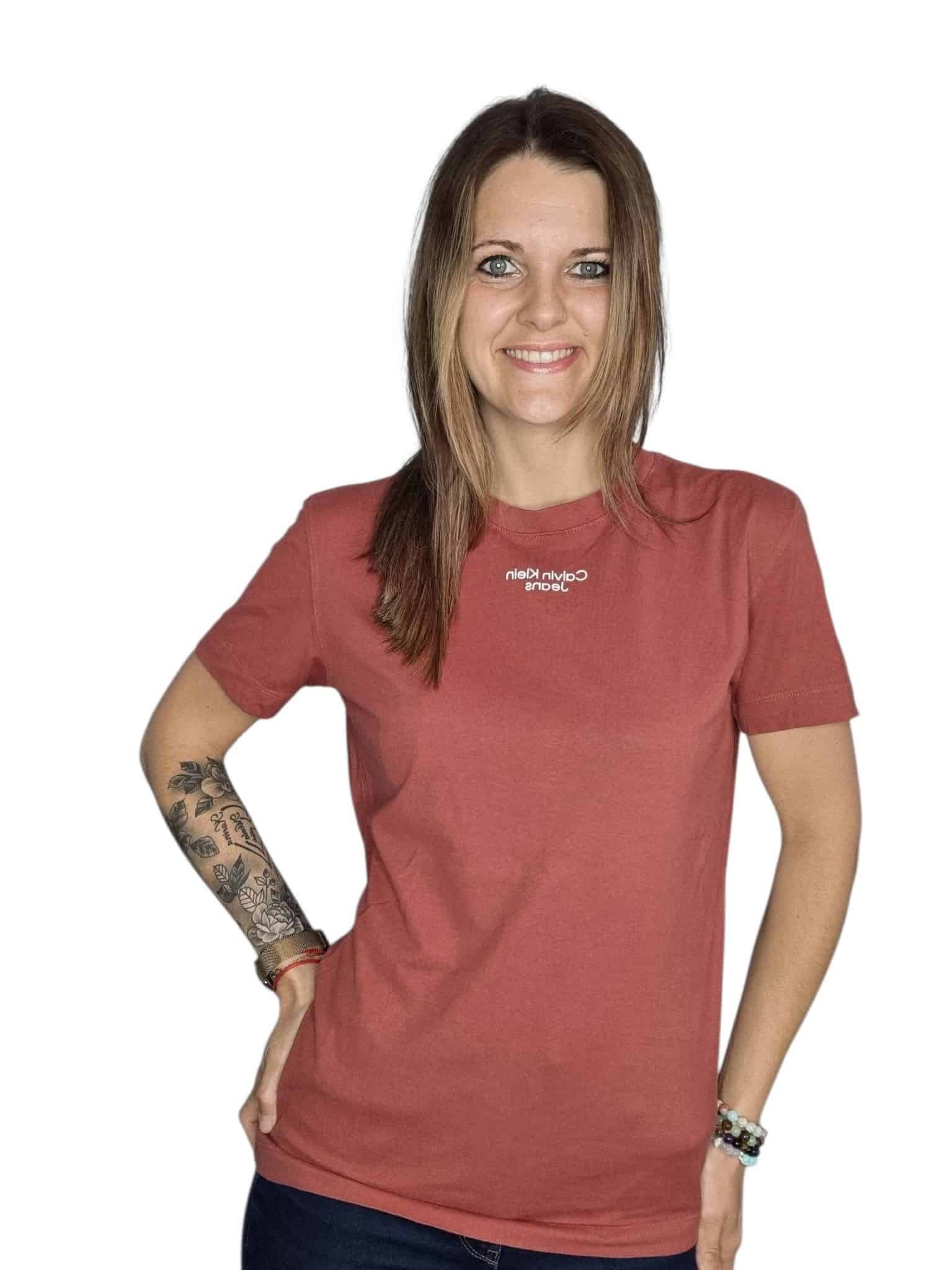 Brązowy t-shirt koszulka Calvin Klein rozmiar uniwersalny od s 36 do L 40